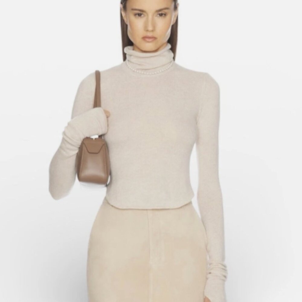 Chic Beige Turtleneck Sweater